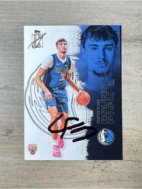 Cooper Flagg Signed 2026 Topps Round 1 Pick 1 #1 Card. Autograph. Mavericks.